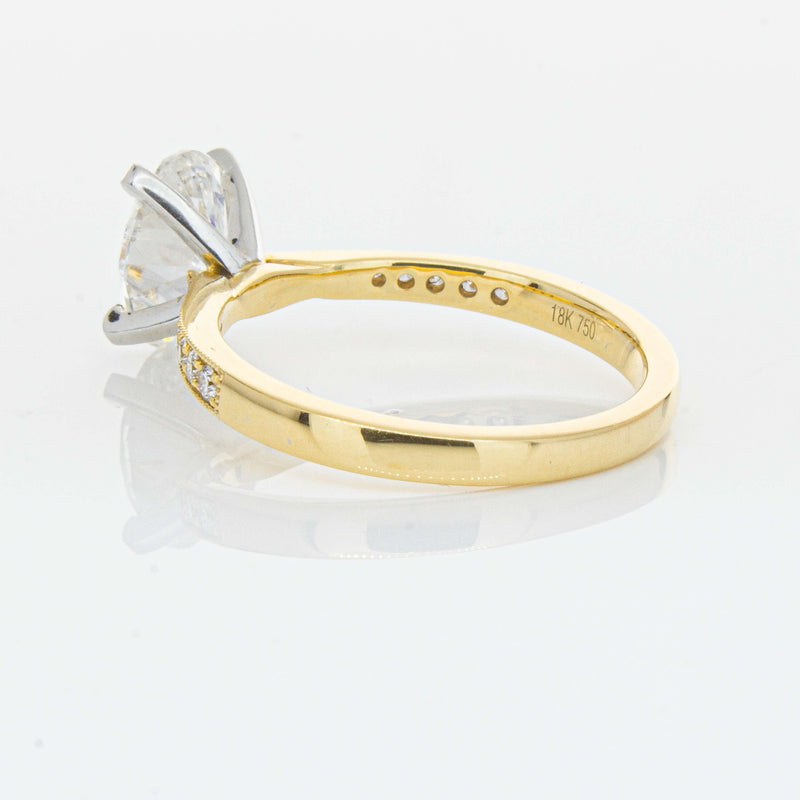 18ct Yellow Gold 1.50ct Oval Diamond Zenith Ring-Ring-Walker & Hall