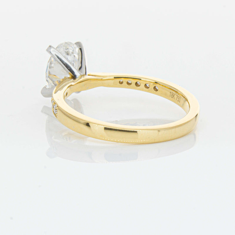 18ct Yellow Gold 1.50ct Oval Diamond Zenith Ring-Ring-Walker & Hall