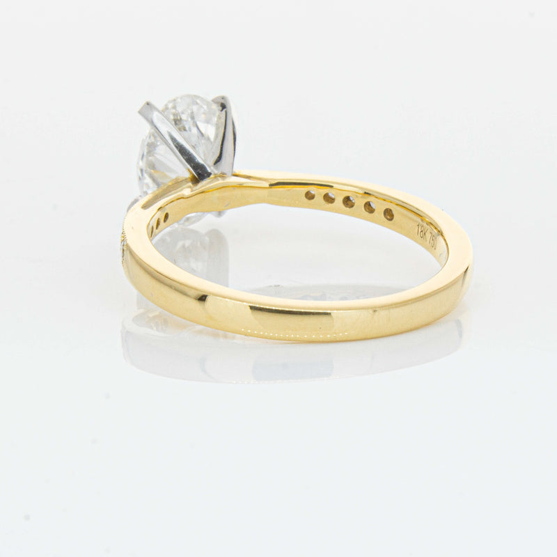 18ct Yellow Gold 1.50ct Oval Diamond Zenith Ring-Ring-Walker & Hall