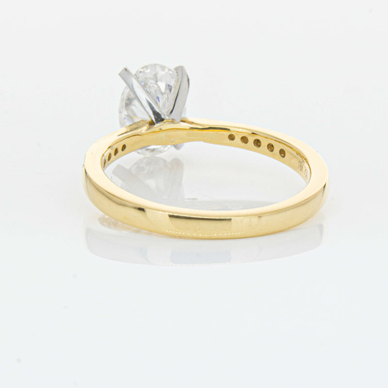 18ct Yellow Gold 1.50ct Oval Diamond Zenith Ring-Ring-Walker & Hall