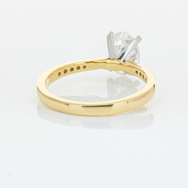 18ct Yellow Gold 1.50ct Oval Diamond Zenith Ring-Ring-Walker & Hall