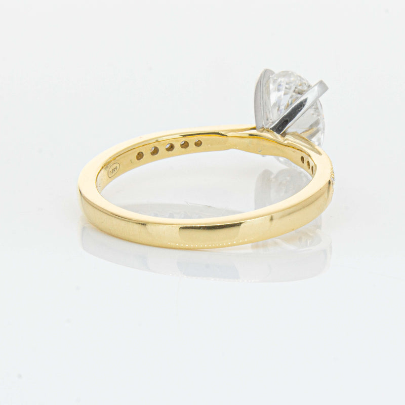 18ct Yellow Gold 1.50ct Oval Diamond Zenith Ring-Ring-Walker & Hall