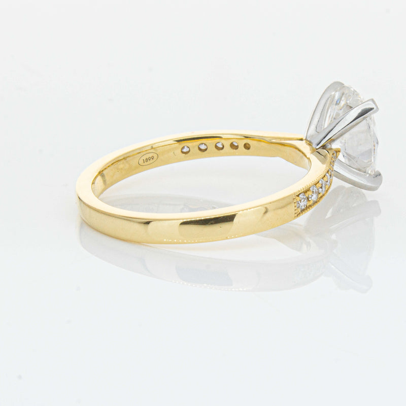 18ct Yellow Gold 1.50ct Oval Diamond Zenith Ring-Ring-Walker & Hall