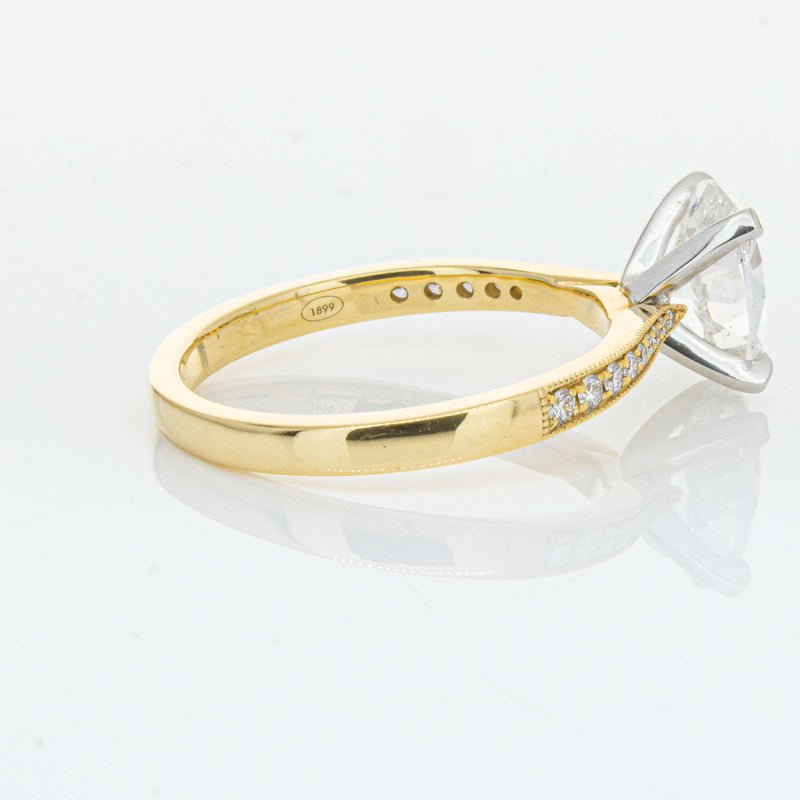 18ct Yellow Gold 1.50ct Oval Diamond Zenith Ring-Ring-Walker & Hall