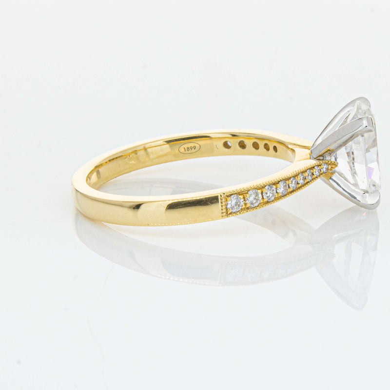 18ct Yellow Gold 1.50ct Oval Diamond Zenith Ring-Ring-Walker & Hall