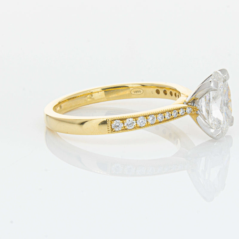 18ct Yellow Gold 1.50ct Oval Diamond Zenith Ring-Ring-Walker & Hall
