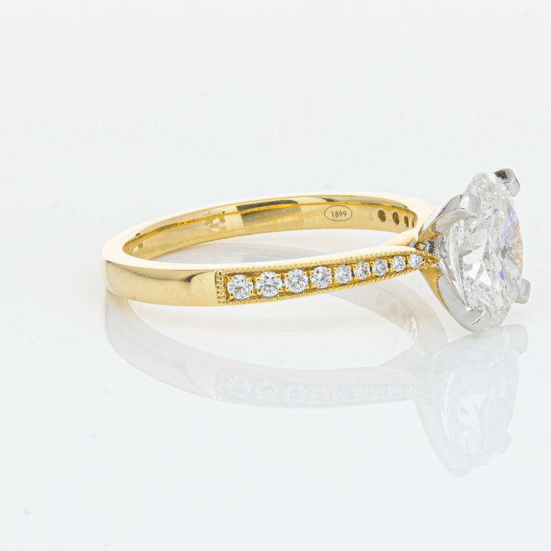18ct Yellow Gold 1.50ct Oval Diamond Zenith Ring-Ring-Walker & Hall