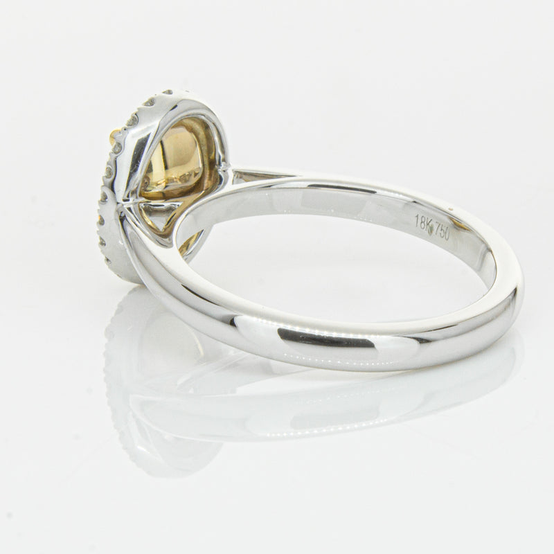 18ct White Gold Yellow Oval Cut 2.01ct Diamond Nina Ring-Ring-Walker & Hall