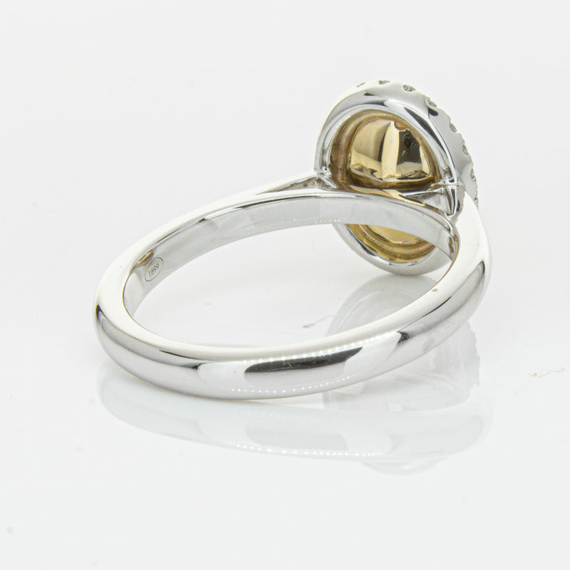18ct White Gold Yellow Oval Cut 2.01ct Diamond Nina Ring-Ring-Walker & Hall