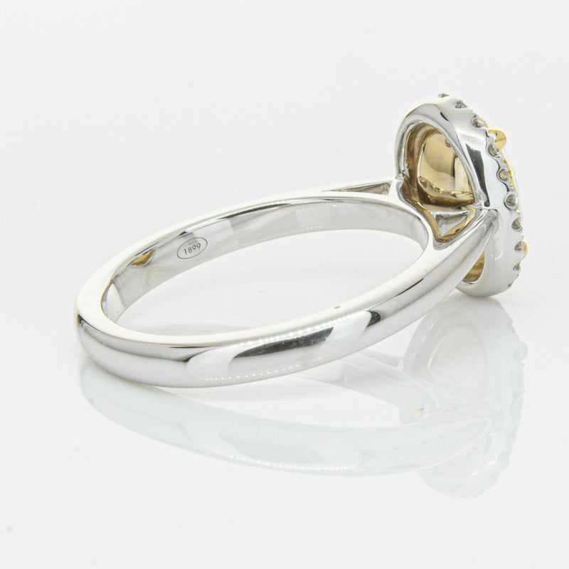 18ct White Gold Yellow Oval Cut 2.01ct Diamond Nina Ring-Ring-Walker & Hall