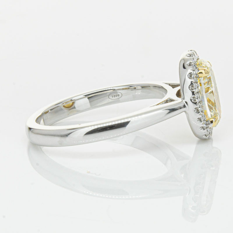 18ct White Gold Yellow Oval Cut 2.01ct Diamond Nina Ring-Ring-Walker & Hall