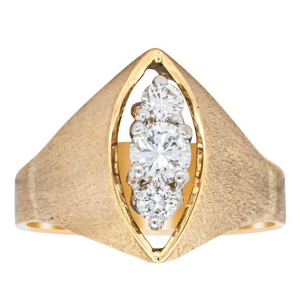 Vintage 18ct Yellow Gold .24ct Diamond Ring - Ring - Walker & Hall
