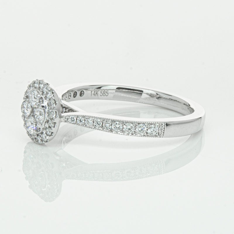 14ct White Gold .44ct Diamond Phoebe Ring-Ring-Walker & Hall