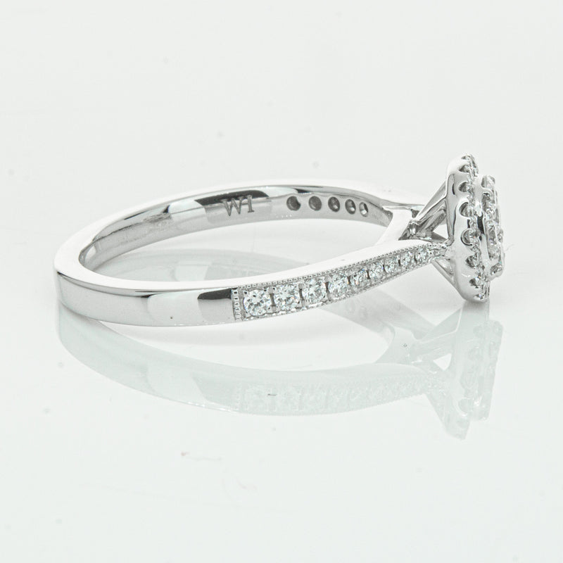 14ct White Gold .44ct Diamond Phoebe Ring-Ring-Walker & Hall