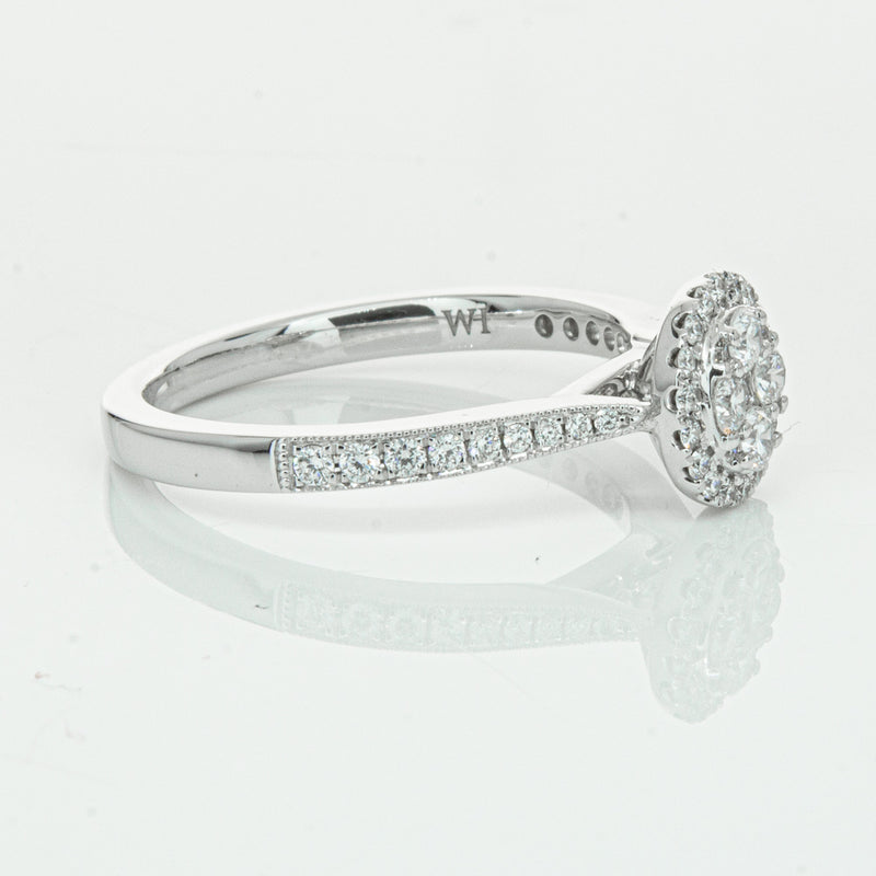 14ct White Gold .44ct Diamond Phoebe Ring-Ring-Walker & Hall