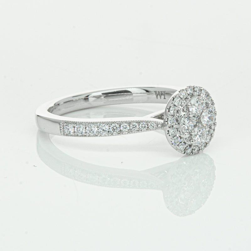 14ct White Gold .44ct Diamond Phoebe Ring-Ring-Walker & Hall