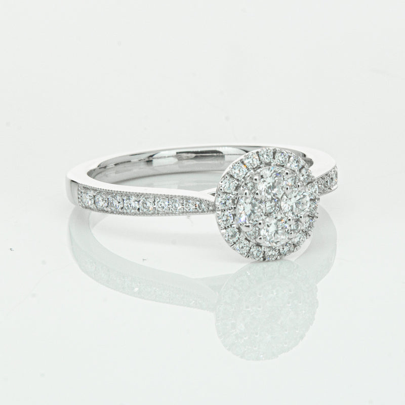 14ct White Gold .44ct Diamond Phoebe Ring-Ring-Walker & Hall