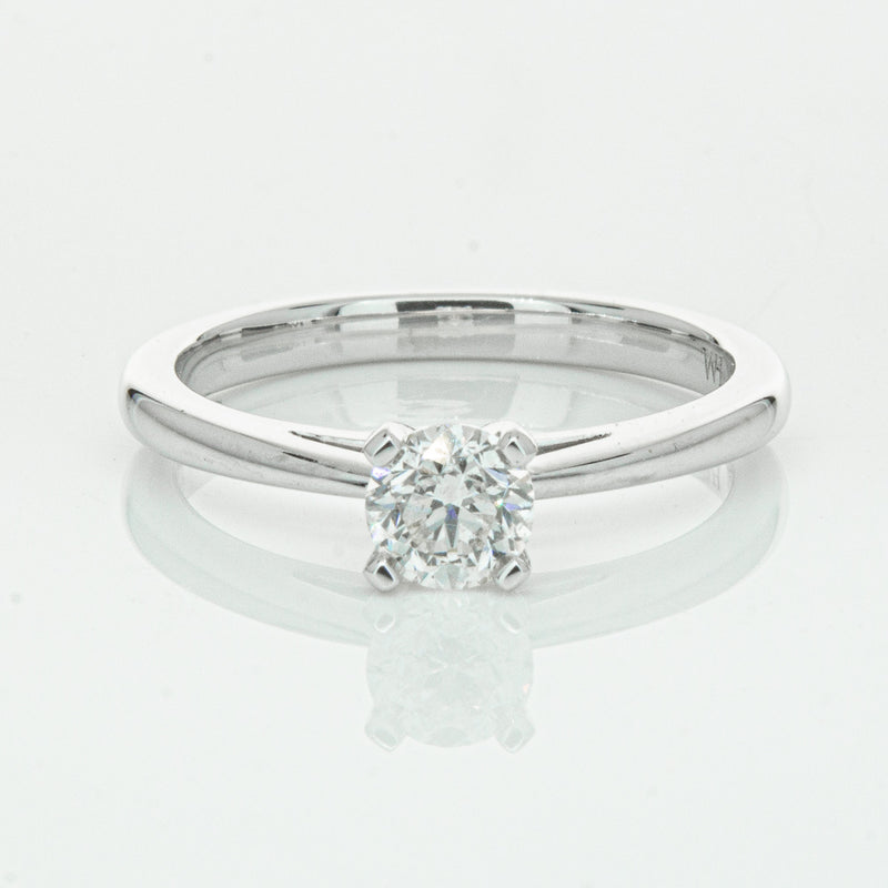 14ct White Gold .50ct Diamond Luna Ring-Ring-Walker & Hall