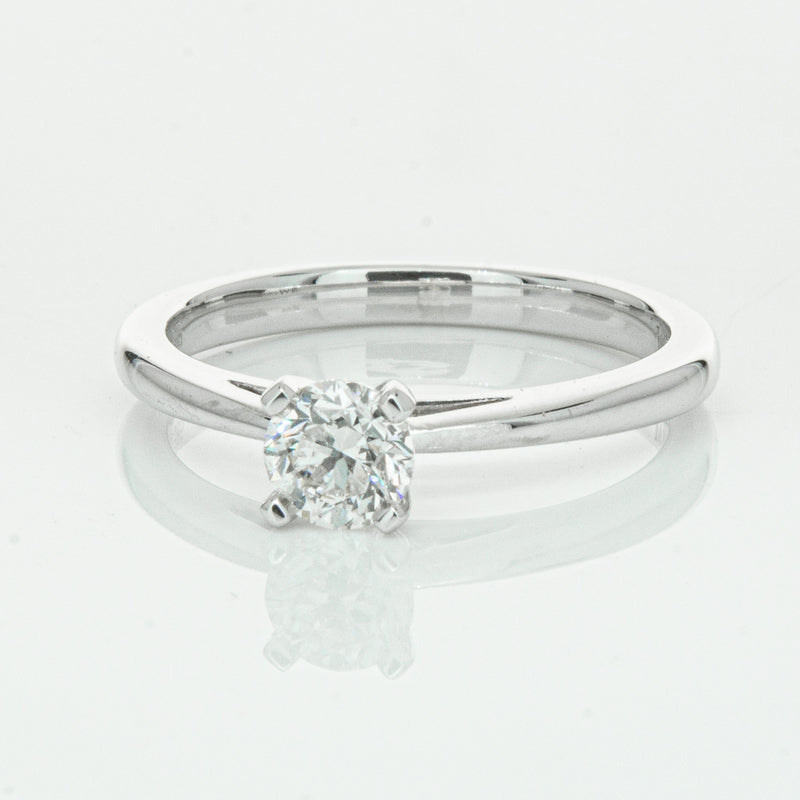 14ct White Gold .50ct Diamond Luna Ring-Ring-Walker & Hall