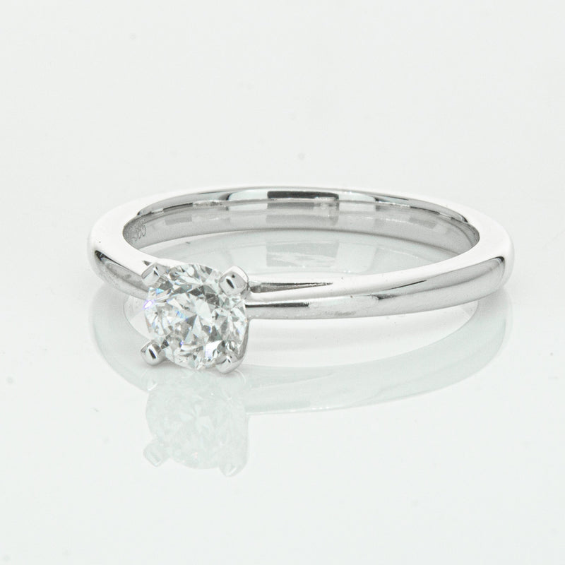 14ct White Gold .50ct Diamond Luna Ring-Ring-Walker & Hall