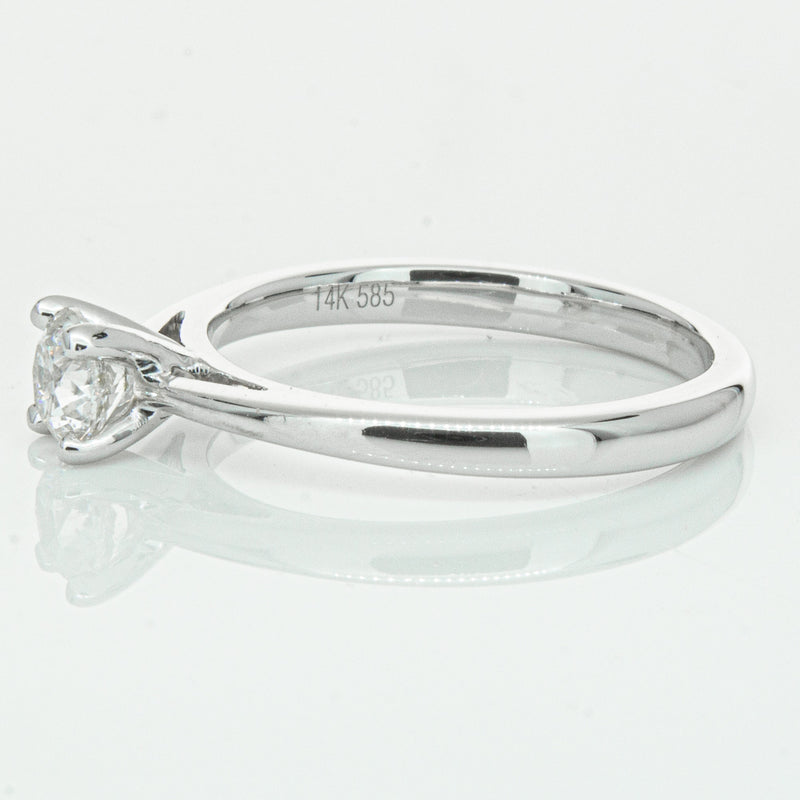 14ct White Gold .50ct Diamond Luna Ring-Ring-Walker & Hall