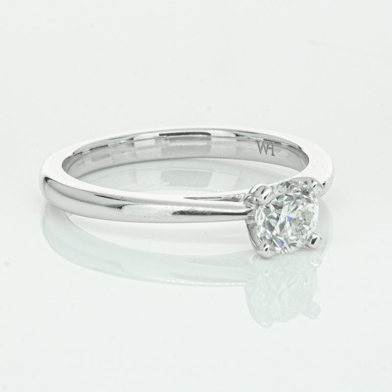 14ct White Gold .50ct Diamond Luna Ring-Ring-Walker & Hall