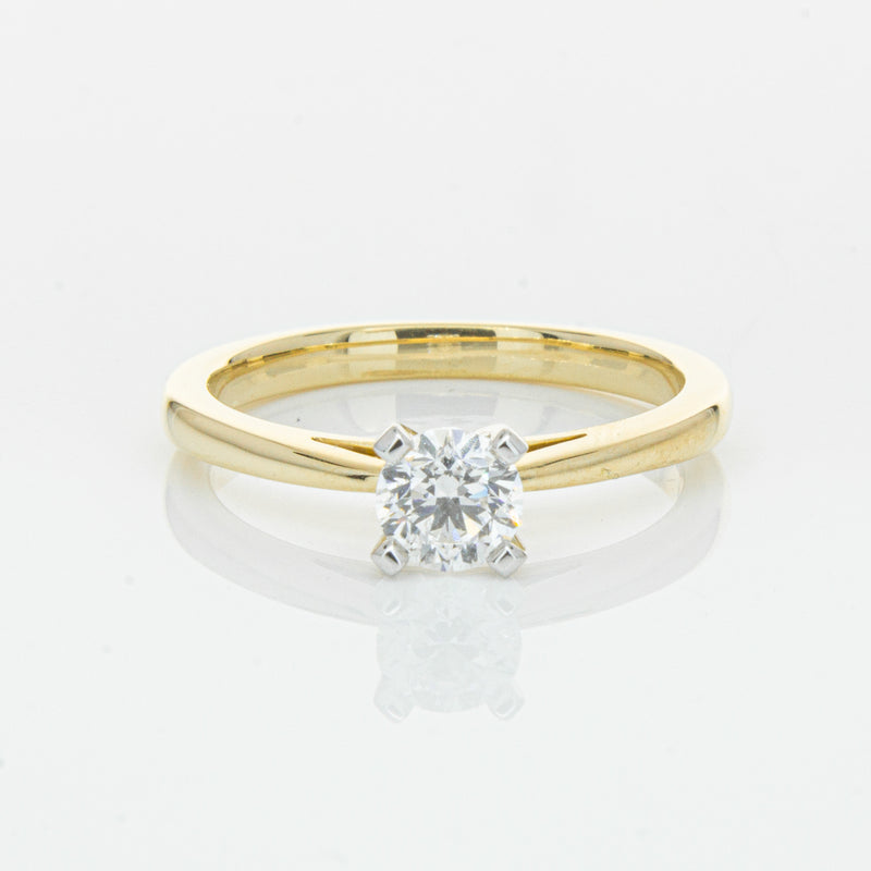 14ct Yellow Gold .50ct Diamond Luna Ring-Ring-Walker & Hall