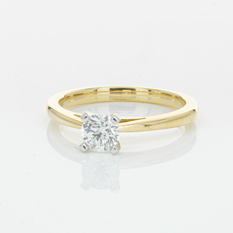 14ct Yellow Gold .50ct Diamond Luna Ring-Ring-Walker & Hall