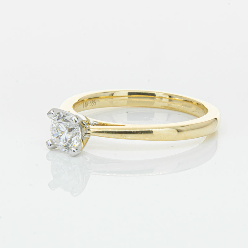 14ct Yellow Gold .50ct Diamond Luna Ring-Ring-Walker & Hall