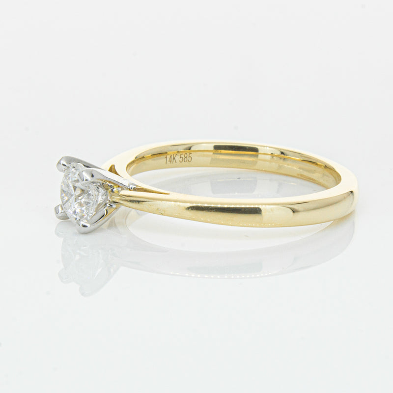 14ct Yellow Gold .50ct Diamond Luna Ring-Ring-Walker & Hall