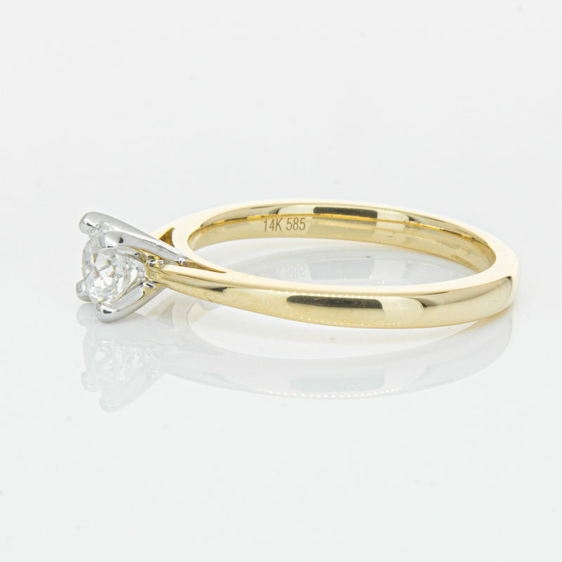 14ct Yellow Gold .50ct Diamond Luna Ring-Ring-Walker & Hall