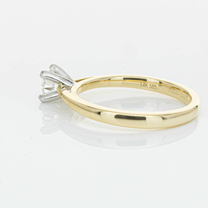 14ct Yellow Gold .50ct Diamond Luna Ring-Ring-Walker & Hall