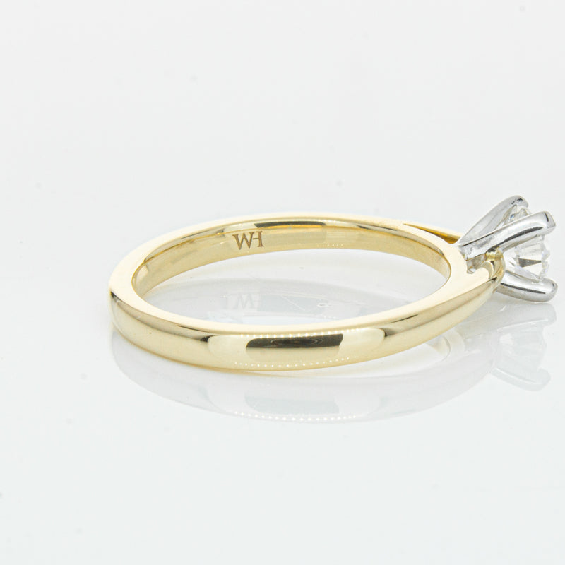 14ct Yellow Gold .50ct Diamond Luna Ring-Ring-Walker & Hall