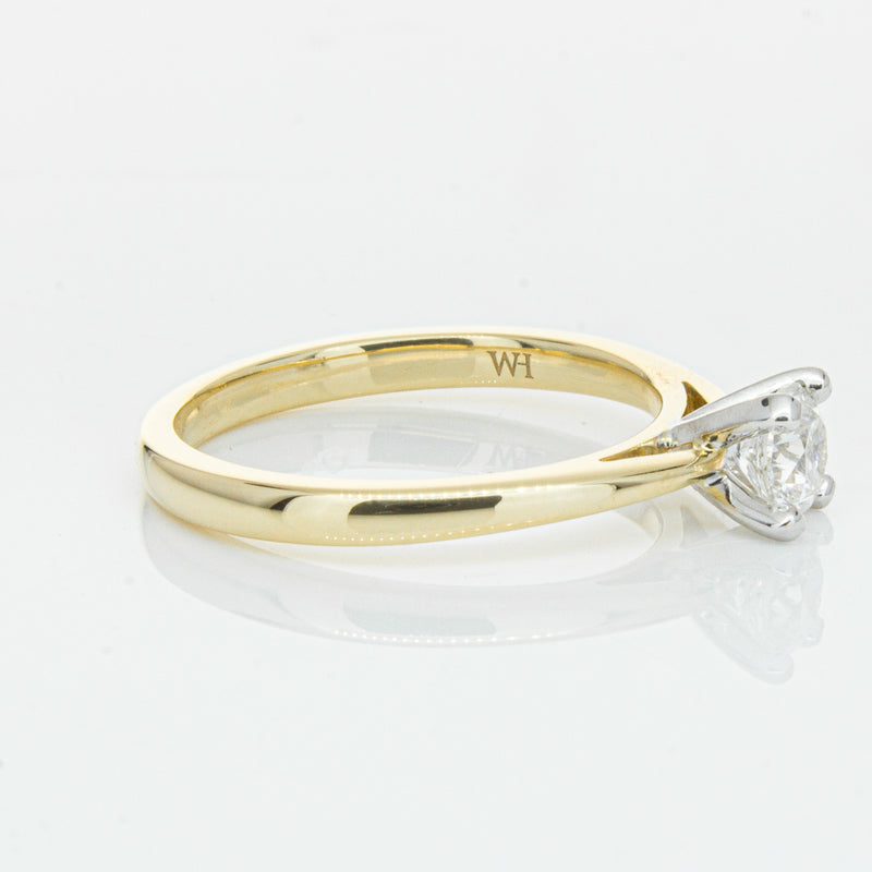 14ct Yellow Gold .50ct Diamond Luna Ring-Ring-Walker & Hall