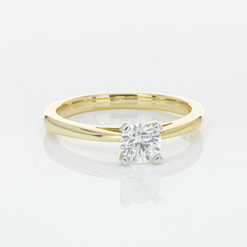 14ct Yellow Gold .50ct Diamond Luna Ring-Ring-Walker & Hall