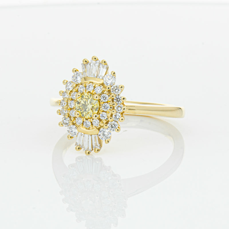 18ct Yellow Gold .16ct Yellow Diamond Kira Ring-Ring-Walker & Hall