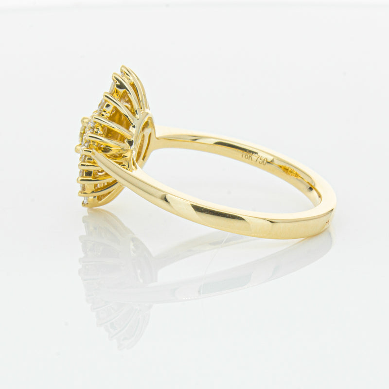 18ct Yellow Gold .16ct Yellow Diamond Kira Ring-Ring-Walker & Hall
