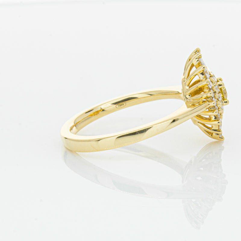18ct Yellow Gold .16ct Yellow Diamond Kira Ring-Ring-Walker & Hall