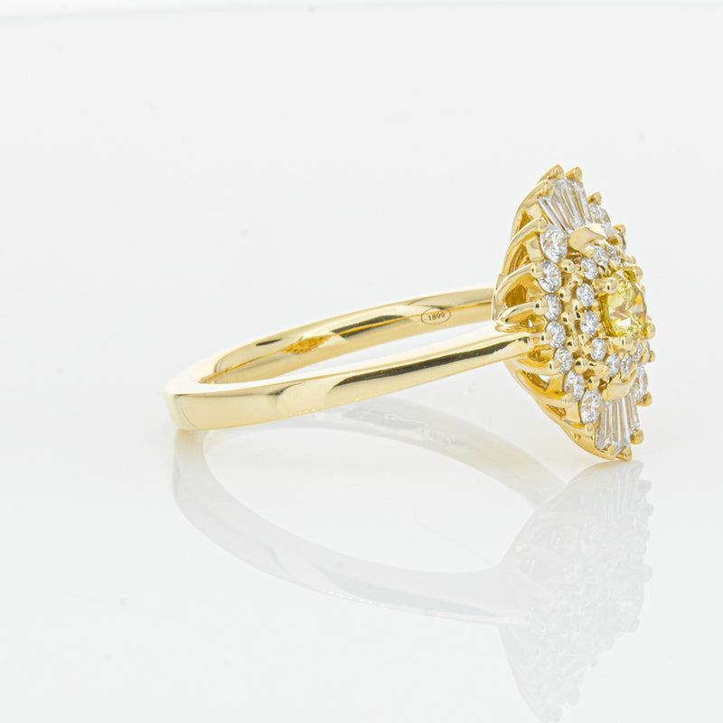 18ct Yellow Gold .16ct Yellow Diamond Kira Ring-Ring-Walker & Hall