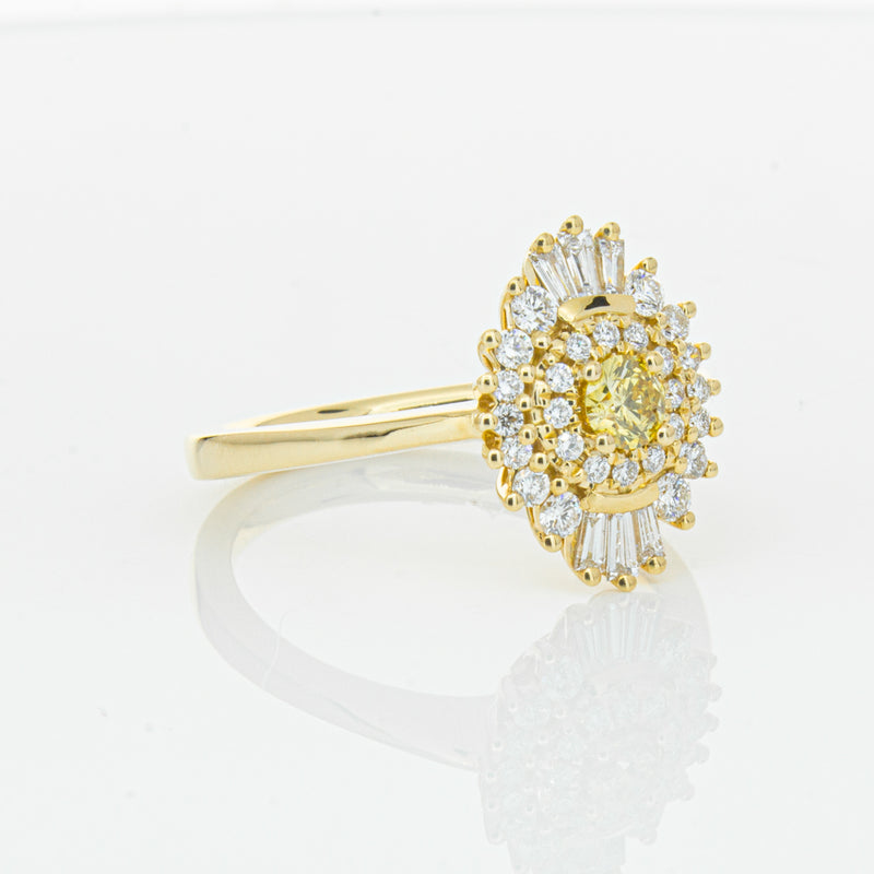18ct Yellow Gold .16ct Yellow Diamond Kira Ring-Ring-Walker & Hall