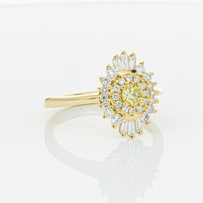 18ct Yellow Gold .16ct Yellow Diamond Kira Ring-Ring-Walker & Hall