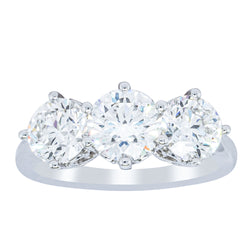 18ct White Gold 2.89ct Reclaimed Diamond Coronado Ring - Ring - Walker & Hall