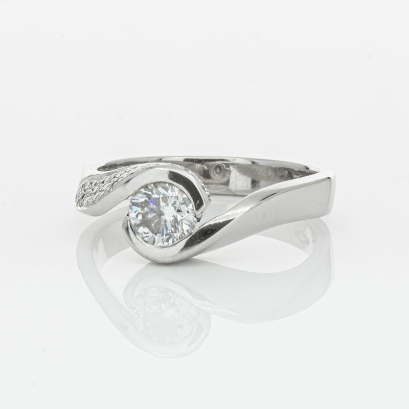 Deja Vu Platinum .55ct Diamond Ring-Ring-Walker & Hall