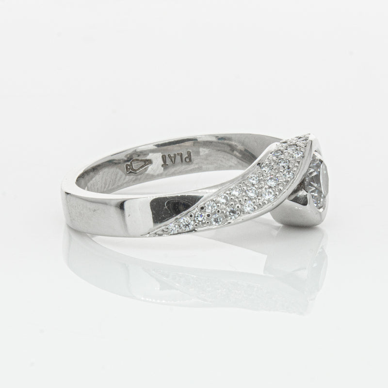 Deja Vu Platinum .55ct Diamond Ring-Ring-Walker & Hall