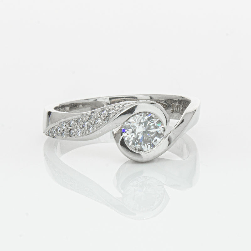 Deja Vu Platinum .55ct Diamond Ring-Ring-Walker & Hall