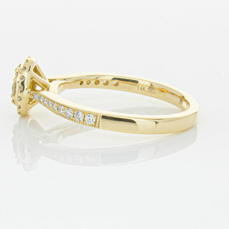 14ct Yellow Gold .44ct Diamond Phoebe Ring-Ring-Walker & Hall