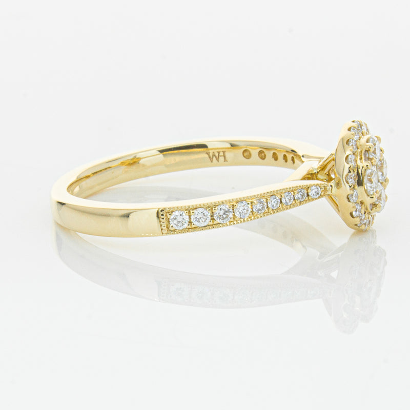 14ct Yellow Gold .44ct Diamond Phoebe Ring-Ring-Walker & Hall