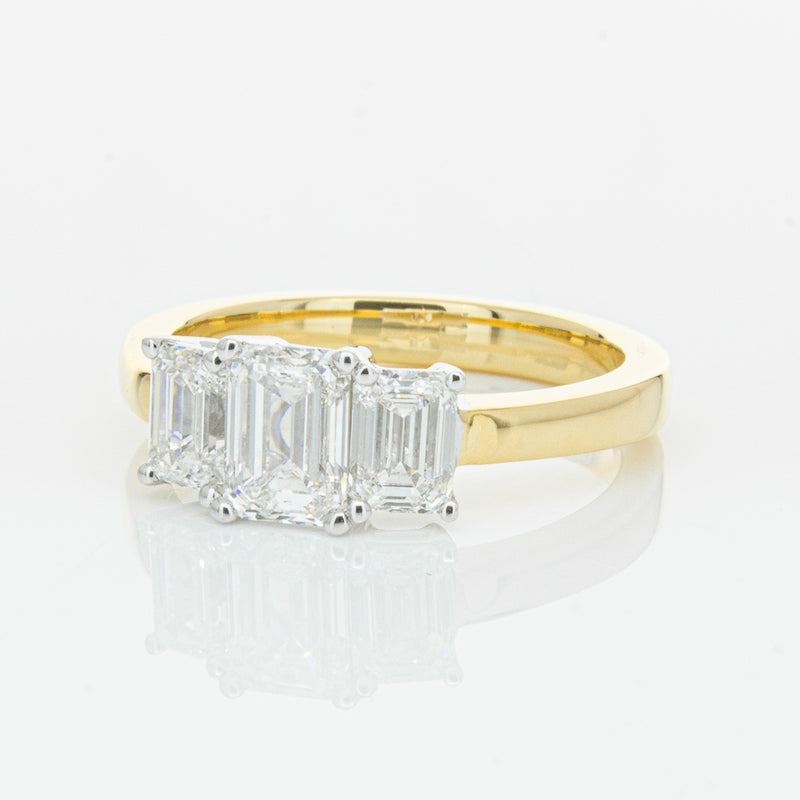 18ct Yellow & White Gold 1.96ct Odyssey Diamond Ring-Ring-Walker & Hall