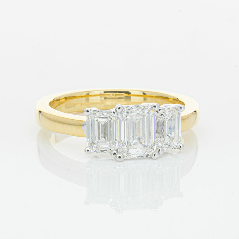 18ct Yellow & White Gold 1.96ct Odyssey Diamond Ring-Ring-Walker & Hall