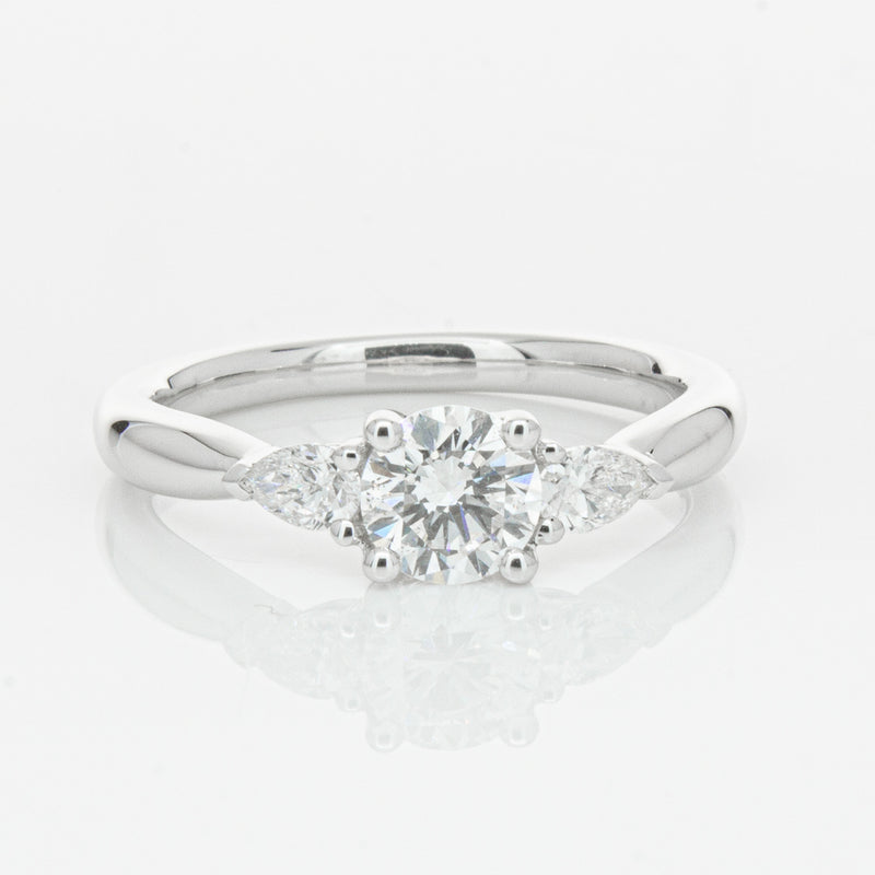 18ct White Gold .62ct Diamond Ayla Ring-Ring-Walker & Hall